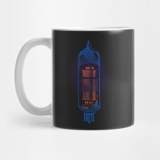 Glowing vacuum tube black light style Mug